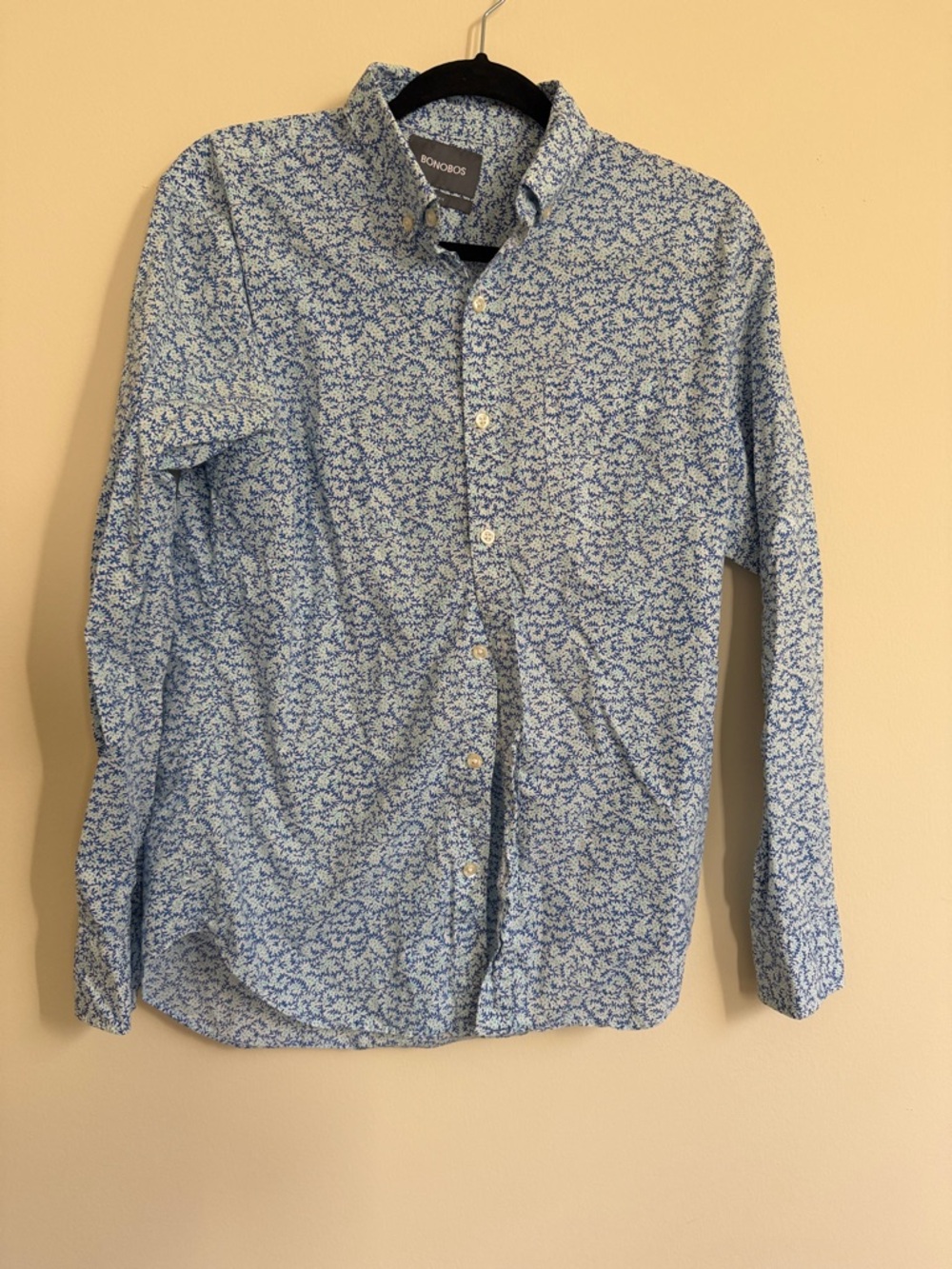 Bonobos Light Blue Micro Floral Button-Down Shirt - Men's